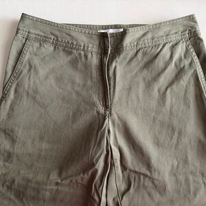 💚🪖ISAAC MIZRAHI Army Green Cotton Utility Pants